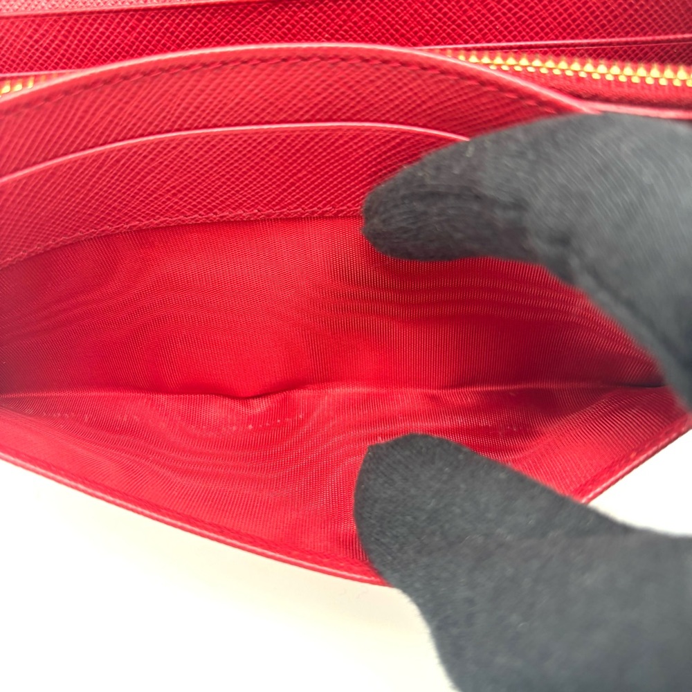 Prada Red Saffiano Leather Wallet - Picture 12 of 16